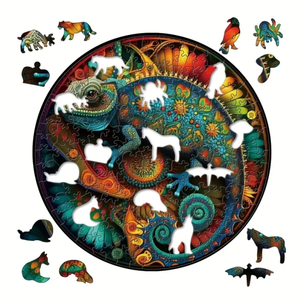 Puzzle - Chameleon w/Owl tag - Image 3